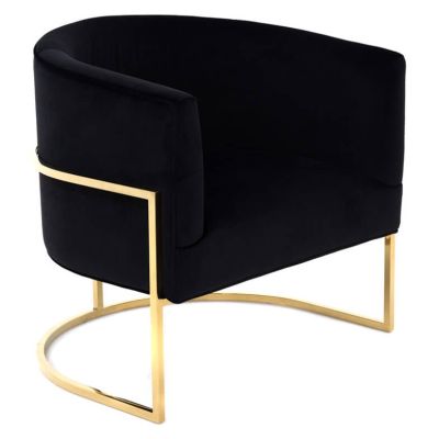 Image two of Bari Lounge Chair, Black