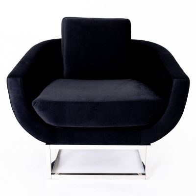 Image of Capri Lounge Chair, Black