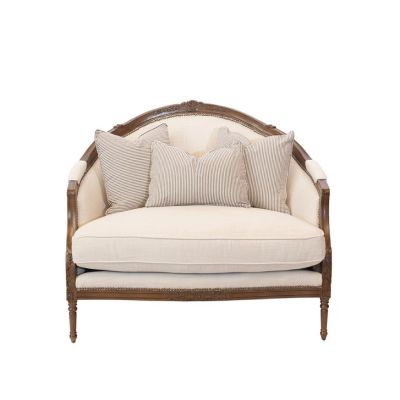 Image of Claudine Coastal Linen Settee