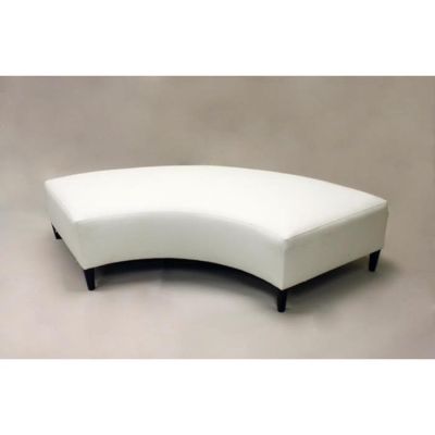 Image two of Signature Serpentine Bench White 5'