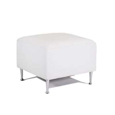 Image of Signature White Ottoman 2' Square