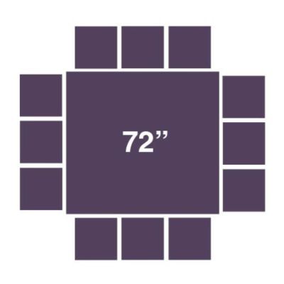 Image of Square Table 72"