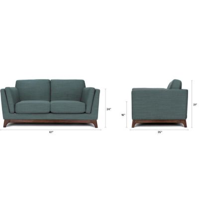 Image of Madeira Aqua Sofa 61"