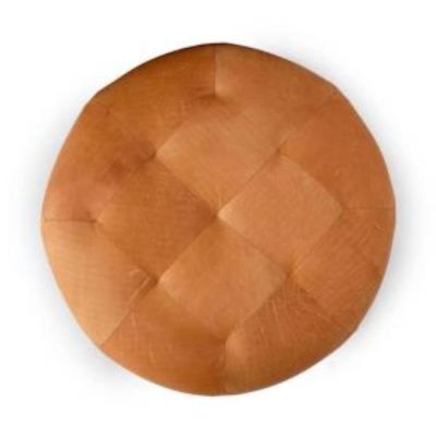 Image two of Charme Tan Leather Ottoman 41"