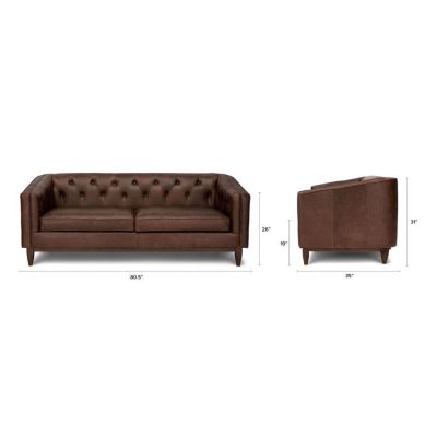 Image two of Oxford Chocolate Leather Collection