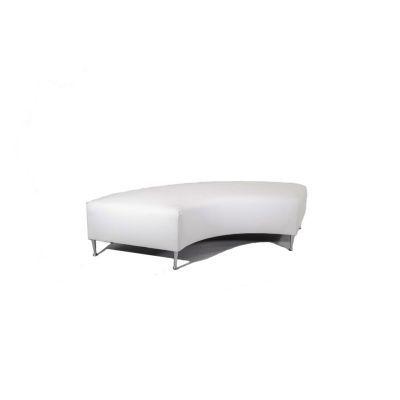 Image of Signature Serpentine Bench White 5'
