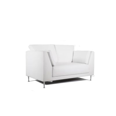 Image of Signature White Loveseat 5'