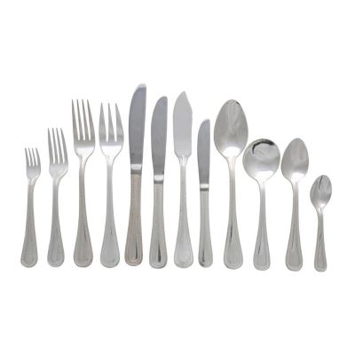 Image of Beaded Silver Flatware