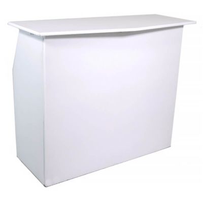 Image of White Portable Bar 4'