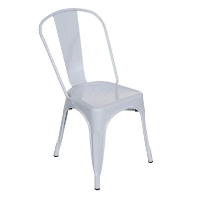 Image of White Urban Metal Chair