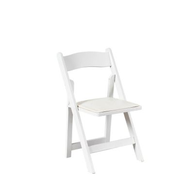 Image of White Wood Folding Chair