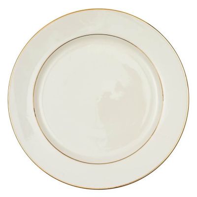 Image of Ivory Gold Rim Charger 12"