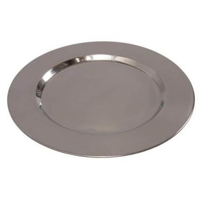 Image two of Stainless Polished Charger 13"