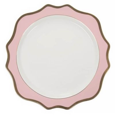 Mozza Peony/Gold Charger 13"