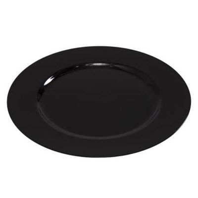 Image two of Lacquer Black Charger 13" *Temporarily Out of Stock*