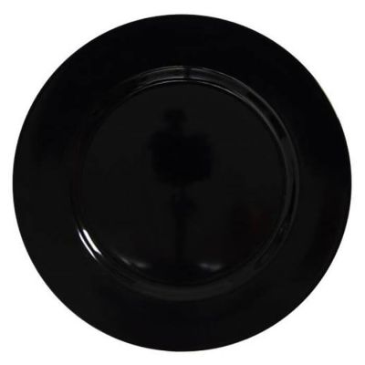 Image of Lacquer Black Charger 13" *Temporarily Out of Stock*