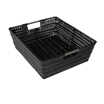 Image of Black Basket 13"x15"x5"