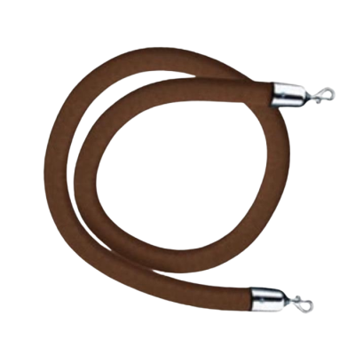 Image of Chocolate Velour Stanchion Rope 4'