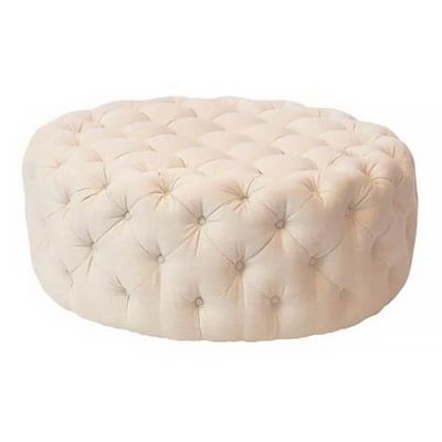 Image of Zed Coastal Linen Ottoman