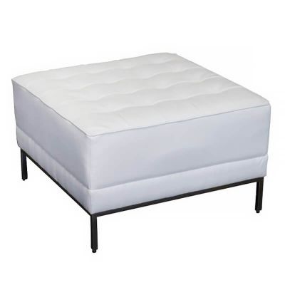 Image two of Lenox White Ottoman