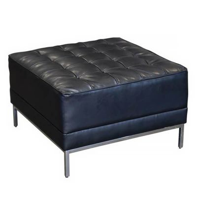 Image two of Lenox Black Ottoman