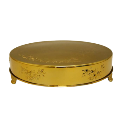 Image of Gold Cake Stand 22" Round