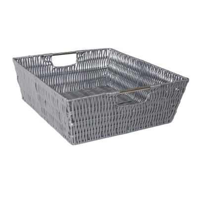 Image of Grey Basket 13"x15"x5"