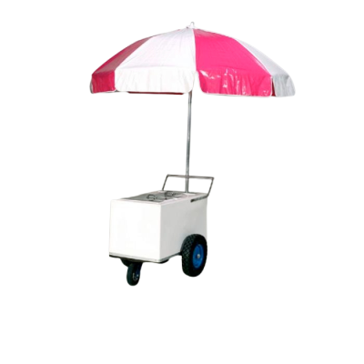Image of Ice Cream Cart w/ Umbrella