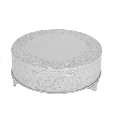 Image of Silver Cake Stand 18" Round
