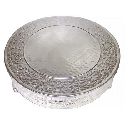 Image of Silver Cake Stand 22" Round