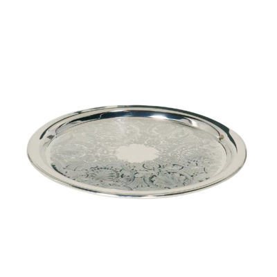 Image of Silver Tray Round 20"