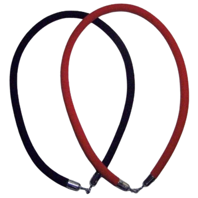 Image of Black Velour Stanchion Rope 4'