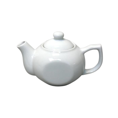 Image of White Ceramic Teapot 10oz