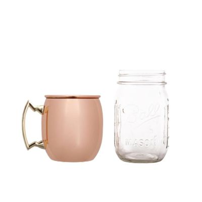 Image of Copper Mug & Mason Jar
