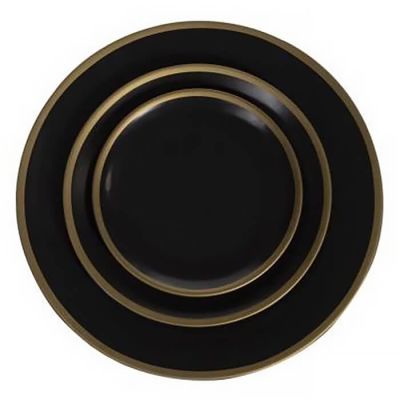 Image of Heirloom Black & Gold Stoneware