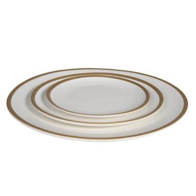 Image two of Heirloom White & Gold Stoneware