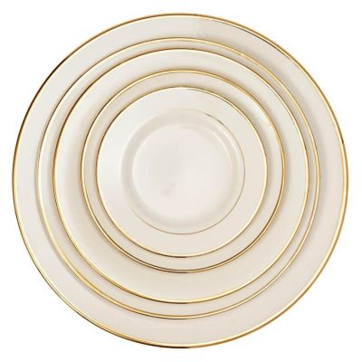 Image of Ivory Gold Rim China